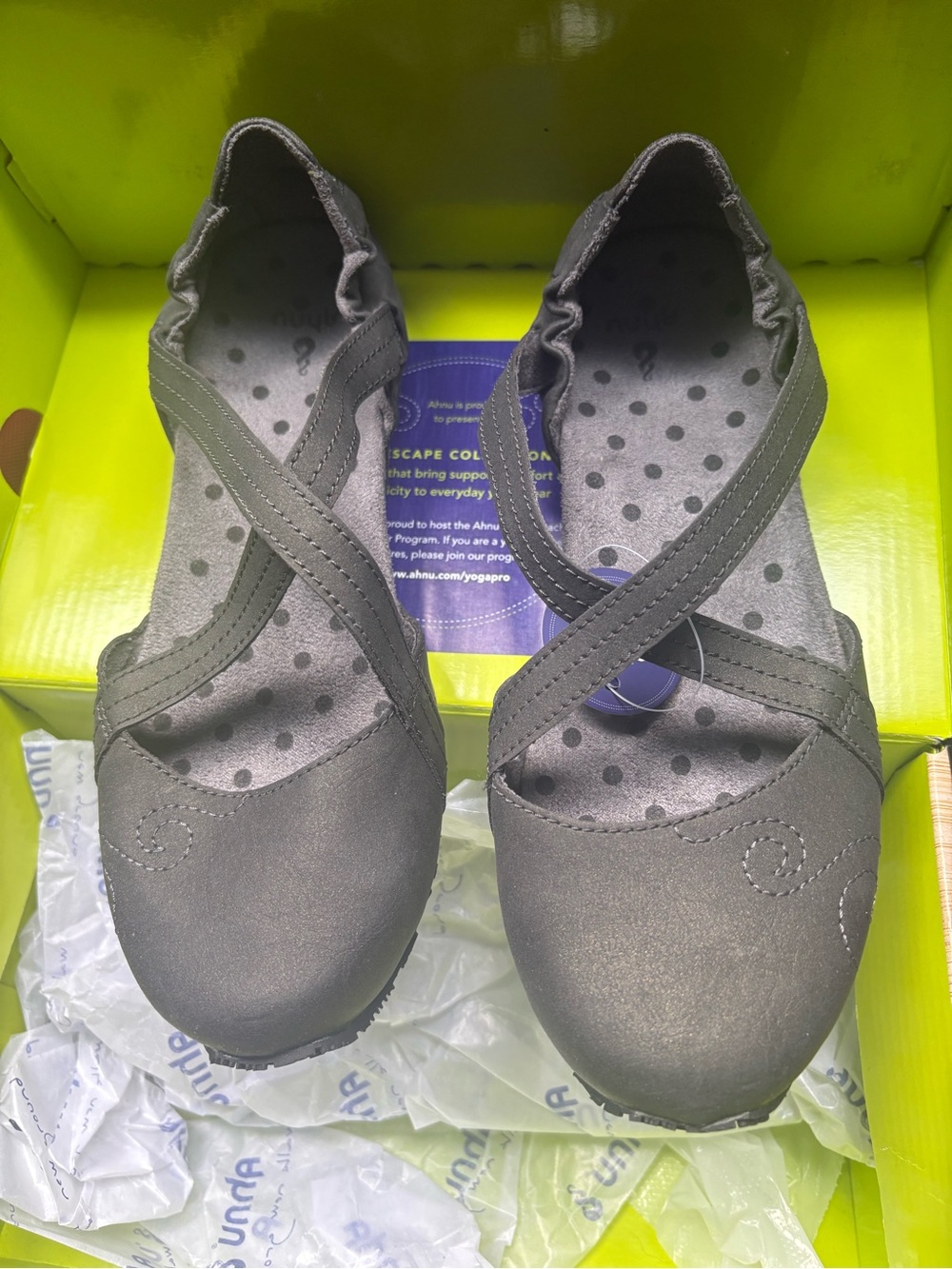 Women’s Black Cross-Strap Casual Flats by Ahnu NWT